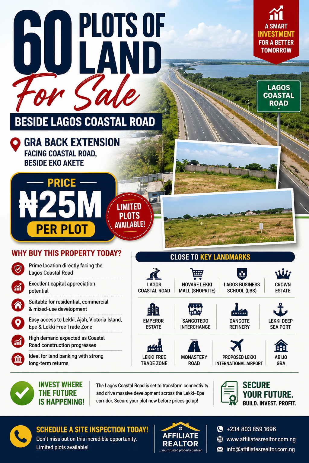 Land for Sale Beside Lagos Coastal Road