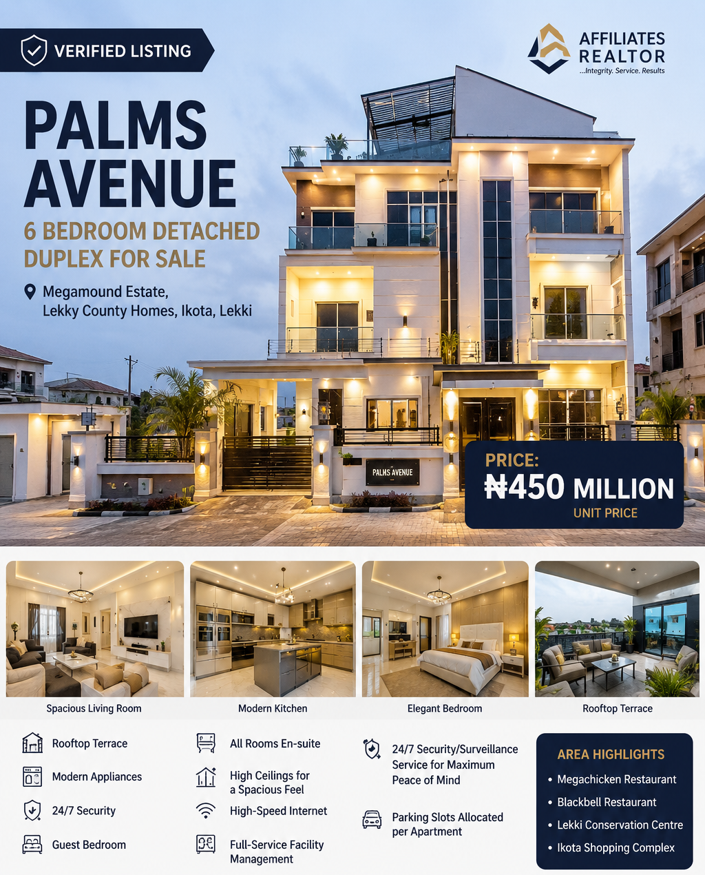 6 Bedroom Detached Duplex for Sale ikota Lekki Lagos (1)